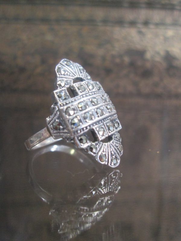 Sterling silver cocktail ring