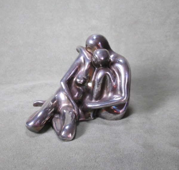 Sterling Silver "Sheltering Embrace" Sculpture - Image 9