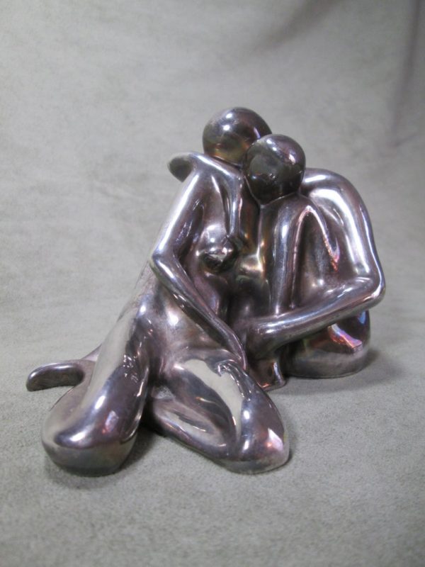 Sterling Silver "Sheltering Embrace" Sculpture - Image 8