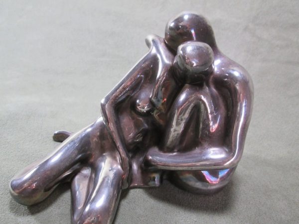 Sterling Silver "Sheltering Embrace" Sculpture - Image 4